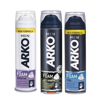 *พร้อมส่ง*โฟมโกนหนวด Arko Men Shaving Foam Sensitive นำเข้าจากตุรกี ปราศจากแอลกอฮอล์ สำหรับผิวแพ้ง่าย