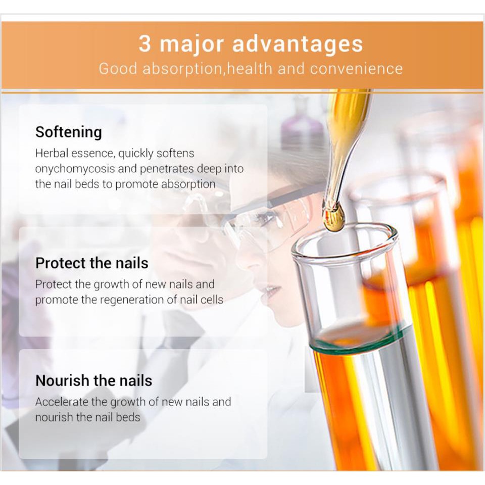 LANBENA เอสเซ้นส์ซ่อมแซมเล็บ Fungal Nail Treatment ลบ Onychomycosis Toe Nourishing Brighten Hand Foot Skin Care - รูปที่ 3