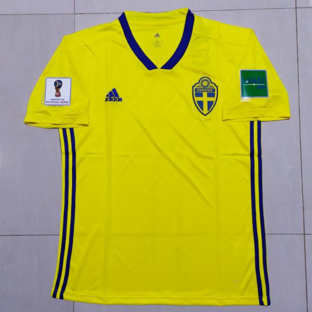 JERSEY SWEDEN HOME 18/19 FULLPATCH WORLD CUP 2018