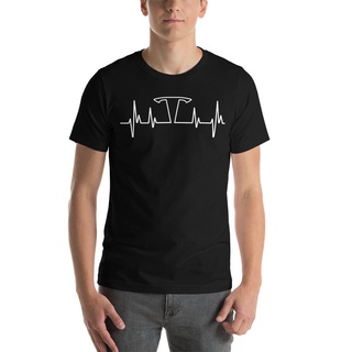 เสื้อยืดโอเวอร์ไซส์เสื้อยืด พิมพ์ลายกราฟฟิค Tesla Pulse Heartbeat Tesla สําหรับผู้ชาย และผู้หญิงS-3XL