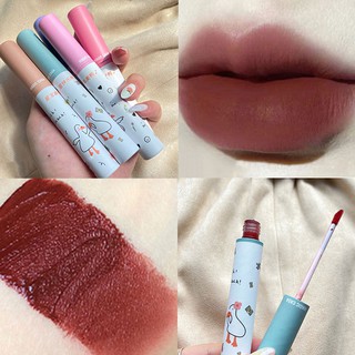 MAGIC CASA 5 PCS Cute Duck lip glaze set ลิปสติกเนื้อแมทกำมะหยี่