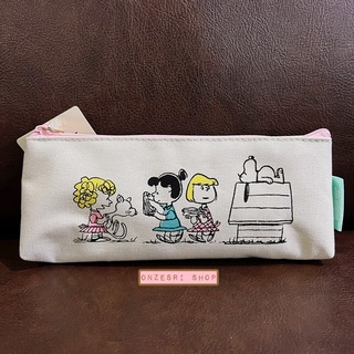 กระเป๋า Snoopy &amp; Charlie Brown Pen Case ลายบ้าน แบบยาว ใส่เครื่องเขียนได้ ขนาด 19 x 7 x 4 ซม.