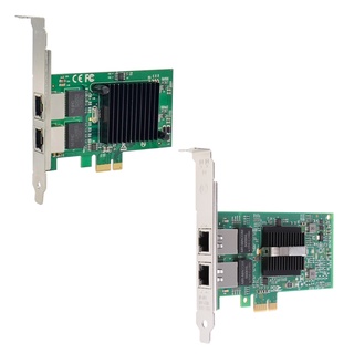 Utake การ์ดเครือข่าย Pci Express X1 พอร์ตคู่ สําหรับอะแดปเตอร์ Intel 82575 RJ45 Lan