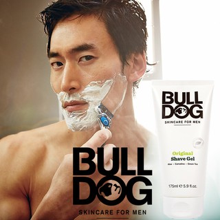 BULLDOG SKINCARE FOR MEN ORIGINAL SHAVE GEL 175ML ผลิตภัณฑ์เจลโกนหนวดสูตรอ่อนโยนพิเศษสำหรับผิวบอบบางแพ้ง่าย