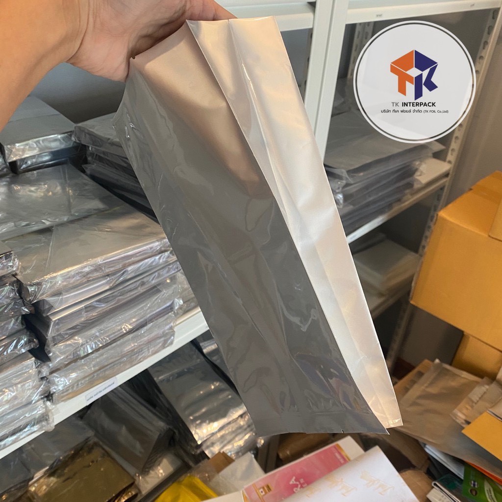 TK Foil ถุงฟอยล์ซีลกลางพับข้าง บรรจุผง 1.5 - 2kg ( แพ็ค 100 ใบ ) #F04 - รูปที่ 2