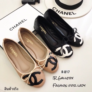 รองเท้าคัชชูหัวมน Style chanel