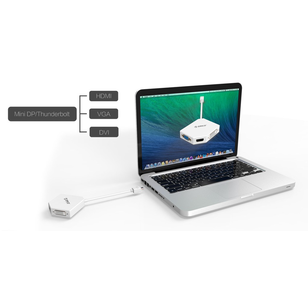 ORICO DMP-HDV3S Mini DisplayPort to HDMI / DVI / VGA รูปที่ 6