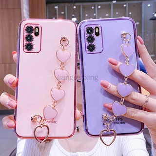 เคส oppo reno6z 5g a16 5g reno 6 เคสโทรศัพท์มือถือ ซิลิโคนนุ่ม พร้อมสายคล้องข้อมือ สําหรับ oppo reno6z 5g reno 6 a16 6 th01