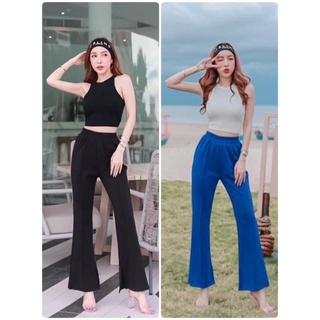 เซท2 ชิ้น  เสื้อกล้าม กับ กางเกงขายาว เอวยางยืด ใส่สบาย กิมมิกเค้ารวมๆแล้วน่ารัก😙 การันตรีงานเนี๊ยบ เนื้อผ้าใส่สบาย