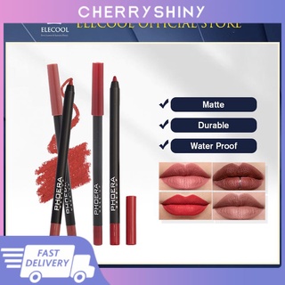 ร้อนแรง! Phoera 13สี Matte Lip Liner ไม้สามมิติลิปไลเนอร์กันน้ำไม่ติดถ้วยลิปสติกปากกา