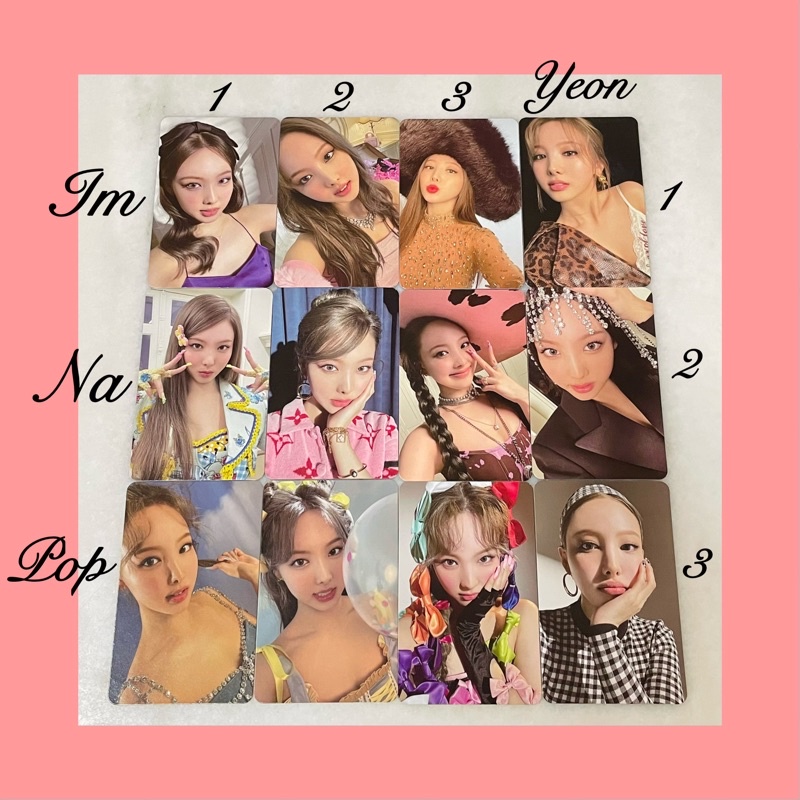 Im Nayeon อัลบั้ม photocard preorder benefit