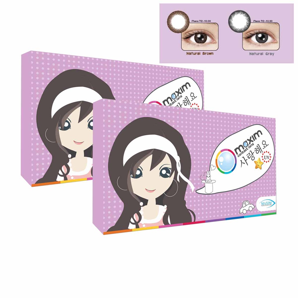 MAXIM Contact lens รุ่น BLINK ตาธรรมชาติ **มีให้เลือก 2 สี