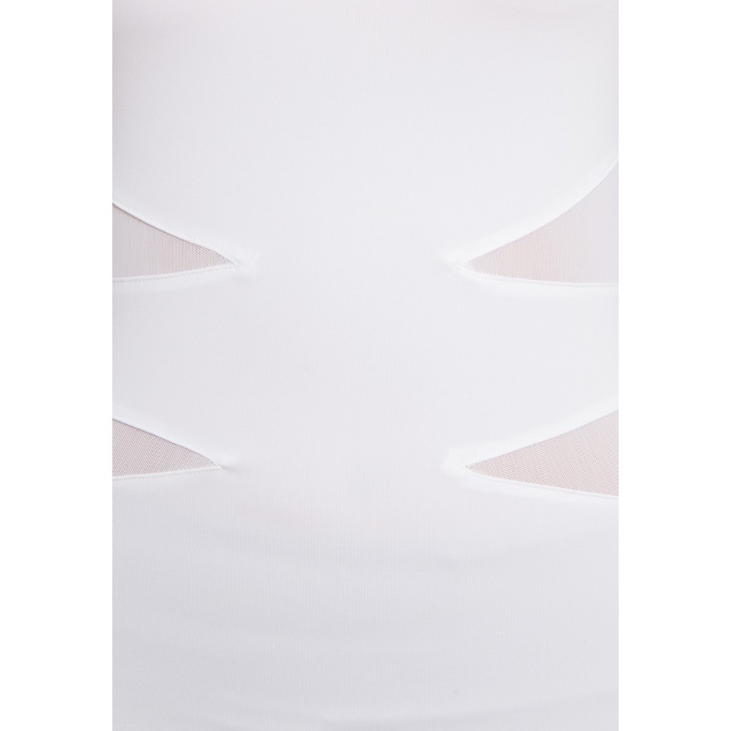 เสื้อโยคะ Fitz - Top Tee with Bra - Goodness - White #5