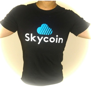 T-shirt  ขายดี เสื้อยืดลําลอง แขนสั้น พิมพ์ลาย Rare SKY COIN SKYCOIN CRYPTO สีดํา ขนาดใหญ่ X EKelln14NCeklj20S-5XL