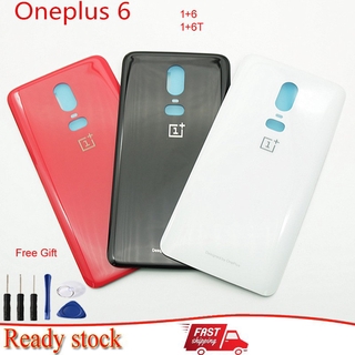 ฝาหลัง Oneplus 6 6 T 1+6 1+6 T ฝาครอบแบตเตอรี่ด้านหลังสําหรับ