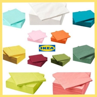 Ikea กระดาษเช็ดปากบนโต๊ะอาหาร กระดาษทิชชูสี