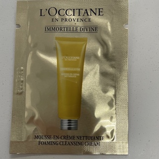 (พร้อมส่ง) Tester-เทสเตอร์ LOccitane Immortelle Divine Cleansing Cream-In-Foam 2 ml โฟมล้างหน้า อิมมอคแตล ดีไวน์ คลีนซ