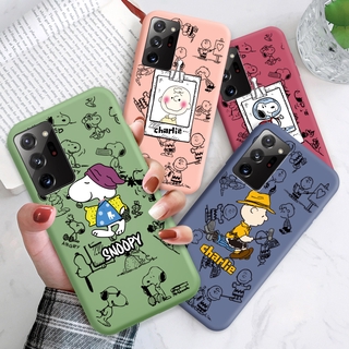 เคสโทรศัพท์มือถือ ซิลิโคน ลายการ์ตูนสนูปี้ สําหรับ Samsung Galaxy Note 20 Ultra Note 20 Note 10 Note 10 Plus 5G Note 9 Note 8