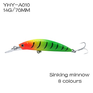 เหยื่อตกปลาเหยื่อลิ้น 70มม 14ก Swimbait