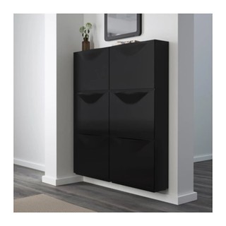 TRONES ตู้เก็บรองเท้า/3ชิ้น Shoe cabinet/storage 51*39 cm (ดำ)