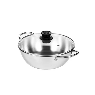 Rocket หม้อชาบู ขนาด 26 ซม. Rocket Shabu Pot (Glass Lid)