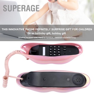 Superage โทรศัพท์ ชุบไฟฟ้า สีชมพู Wx‐3016