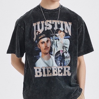 เสื้อยืดผ้าฟอก justin bieber ovp จัสติน บีเบอร์ เสื้อโอเวอร์ไซส์ เสื้อวง เสื้อลายมันส์ รุ่นขายดี