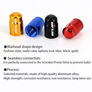 GUB 2pcs อลูมิเนียมจักรยานยางวาล์วหมวก Ultralight Schrader/Presta ยางวาล์ว Protector MTB Road Bike Tyre หมวกด้านในฝาครอบวาล์ว AV/FV Universal ขี่จักรยาน