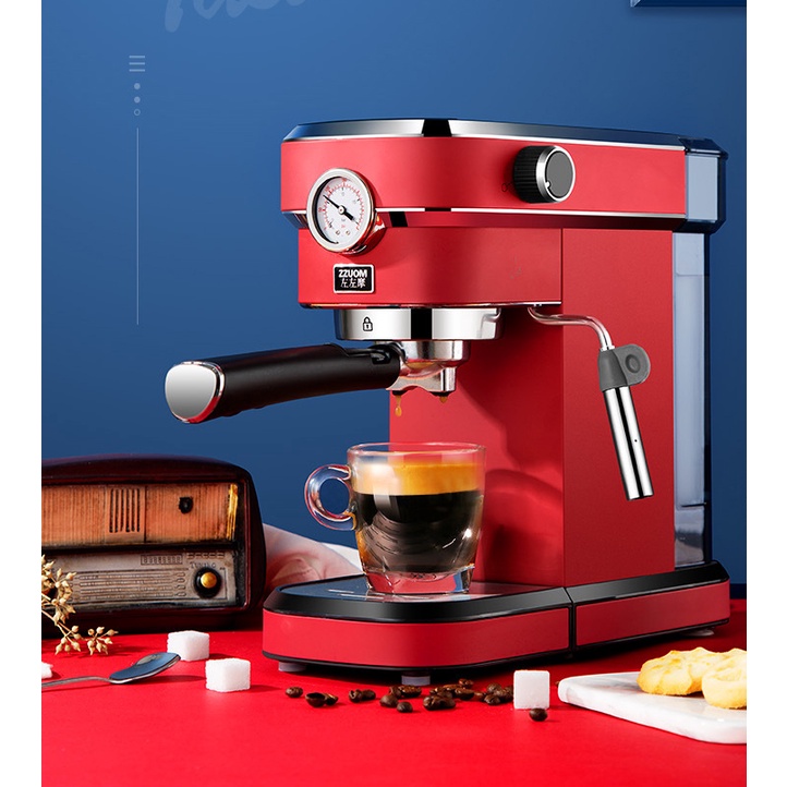 BG168T เครื่องชงกาแฟเอสเปรสโซ เครื่องชงกาแฟกึ่งอัตโนมัติพร้อมระบบฟองนมไอน้ํา