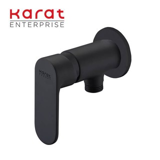 Karat Faucet ก๊อกเดี่ยวติดผนังแบบก้านโยกสีดำ รุ่น KF-58-870-55