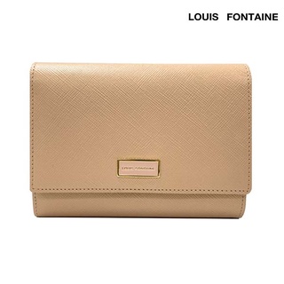 Louis Fontaine กระเป๋าสตางค์พับกลาง 3 พับ รุ่น KELLY ( LFW6243 ) - สีเบจ