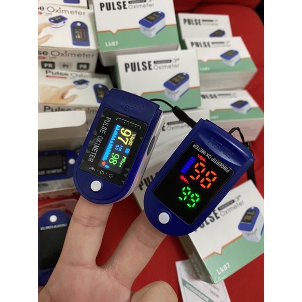 (ขายหมดแล้วคะ)Finger Pulse Oximeter เครื่องเฝ้าระวังโควิท19 ด้วยการตรวจจับอัตราชีพจรและความอิ่มตัวของออกซิเจนผ่านนิ้วมือ