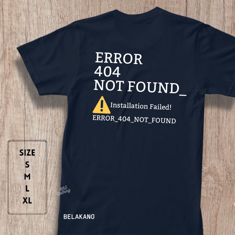 เสื้อยืดผู้หญิงผู้ชาย 20 โปรแกรมเมอร์ ERROR 404 NOT FOUND