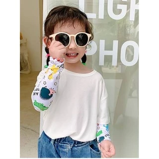 ปลอกแขนกัน UV สำหรับเด็ก ป้องกันแสง เนื้อนุ่ม ใส่สบาย