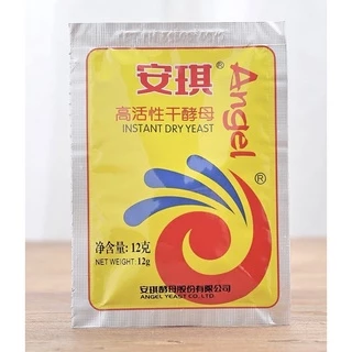 ยีสต์(安琪酵母)1ซอง12g สามารถนำมาทำขนมปัง ซาลาเปา ขนมถ้วยฟูยีสต์ พิมซ่าไส้กรอกและอีกเมนูหลายหลากที่ต้องการให้ฟู