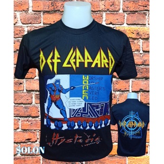 เสื้อวง DEF LEPPARD วงร็อค ไม่มีตะเข็บข้าง คอฟิต ป้ายUS เสื้อวินเทจ เสื้อทัวร์ วงร็อคต่างประเทศ