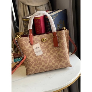 กระเป๋า Tote Coach Willow Tote 24 In Signature Canvas