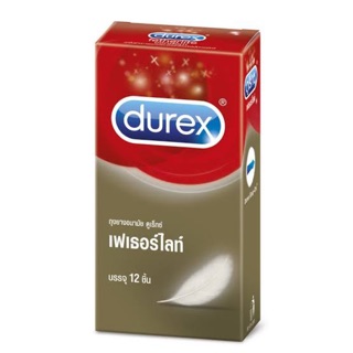 📌ถูกที่สุด📌 Durex  ดูเร็กซ์ เฟเธอร์ไลท์ ถุงยางอนามัยผิวเรียบแบบบาง