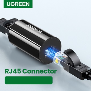 Ugreen RJ45 ตัวเมีย เป็น ตัวเมีย อีเธอร์เน็ต อะแดปเตอร์ ป้องกันฟ้าคะนอง เชื่อมต่อ สายเคเบิล อะแดปเตอร์ขยาย