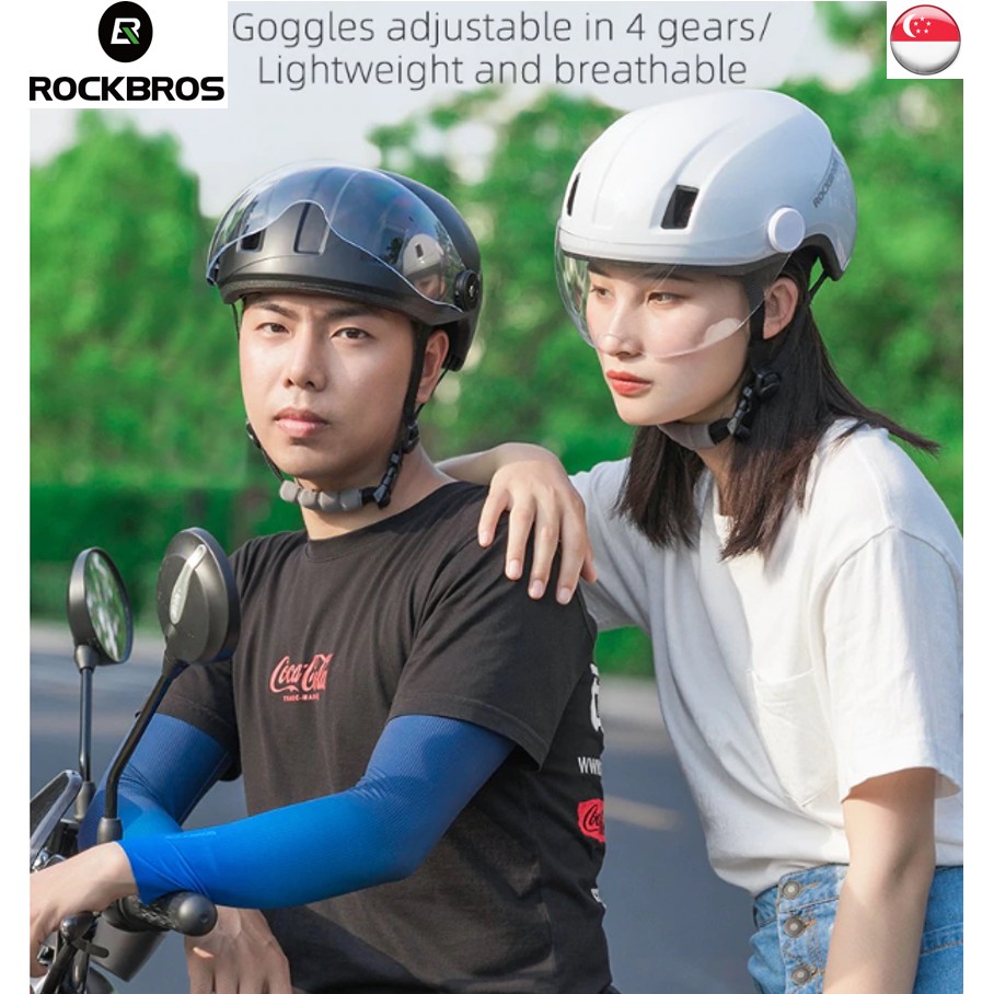 [SG Local] RockBros helmet หมวกกันน็อคปั่นจักรยาน หมวกกันน็อคจักรยาน หมวกกันน็อค ebike พร้อมหมวกกันน