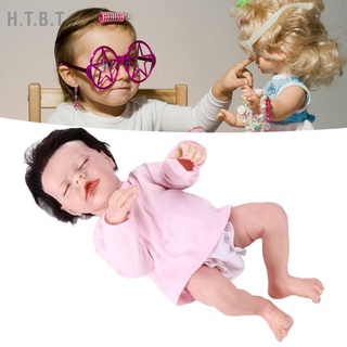 H.T.B.T Lifelike Reborn Baby Dolls Full Vinyl Body Sleeping Realistic Newborn Gift for Age 3+ 17 Inches