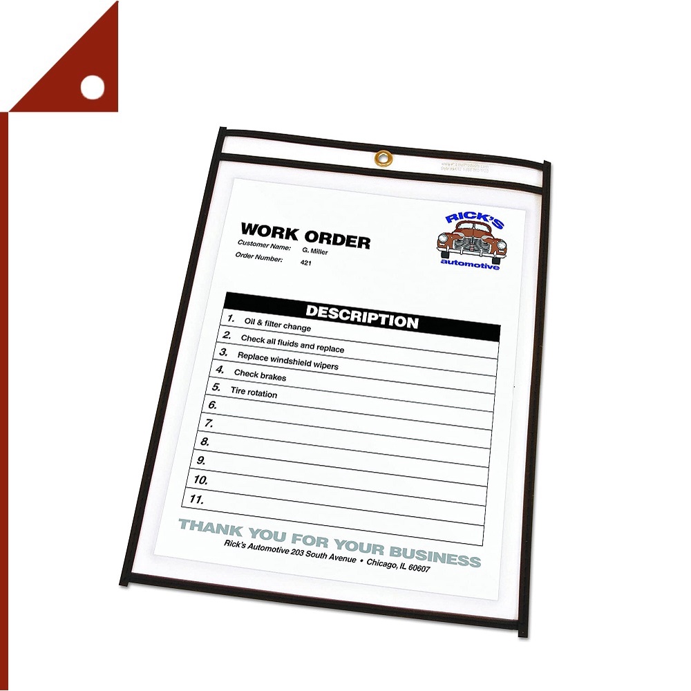 C-Line : CLI46912* ซองใส Stitched Shop Ticket Holders 9 x 12 Inch