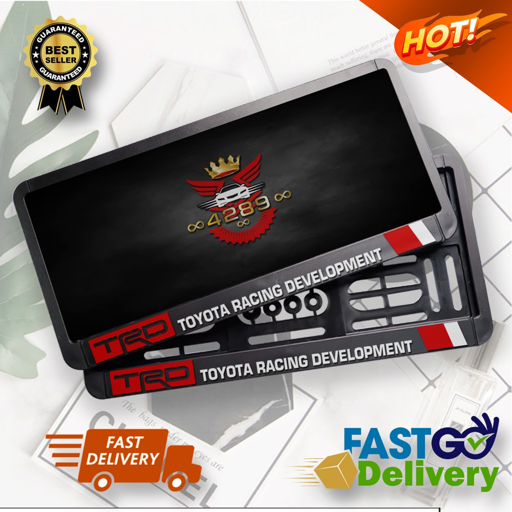 กรอบป้ายTRD Sportivo กรอบป้ายTOYOTA กรอบป้ายทะเบียน กรอบป้ายทะเบียนรถยนต์ กรอบป้ายทะเบียนโตโยต้า กรอ