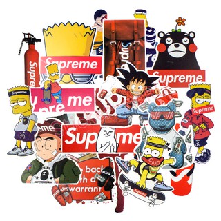 SK09🇹🇭 สติ๊กเกอร์ Supreme Sticker สุพรีม เลือกแบบได้ กันน้ำ PVC สติกเกอร์สำหรับติด Notebook PS5 Nintendo Switch 1 ชิ้น