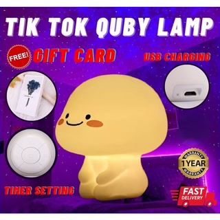 【READY STOCK】Quby Lamp Cute Planet Baby Clever Baby Silicone Night Light Bedroom Bedside Eye Protection Sleep Decompression Table Lamp Energy Saving Plug-in Personalized Table Lamp Birthday Gift 乖巧宝宝公仔