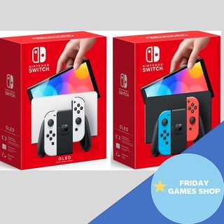 (มือ1/มือ2) เครื่อง Nintendo Switch OLED (สี Neon Red/Blue และ สี White)