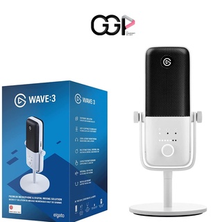 [กรุงเทพฯ ด่วน 1 ชั่วโมง]Microphone (ไมโครโฟน)  ELGATO WAVE 3 WHITE ประกันศูนย์ Ascenti