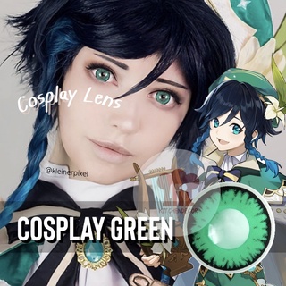 พร้อมส่งจากไทย คอนแทคเลนส์คอสเพลย์ 🌿 Cosplay Green สีเขียวเด่นชัด Venti Genshin Impact