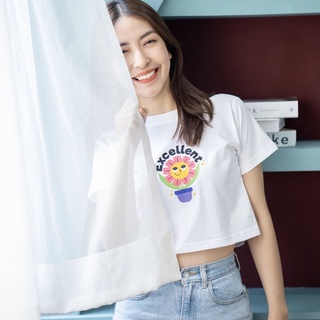เสื้อครอป ลายexcellent