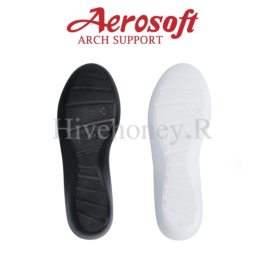 ☁️CW3133☁️ รองเท้าพยาบาล รองเท้าคัทชูเพื่อสุขภาพ aerosoft arch support(แอโร่ซอฟ)